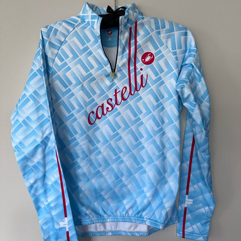 Conquer Your Ride: Breathable & Aero Castelli Jersey (Multiple Back Pockets)